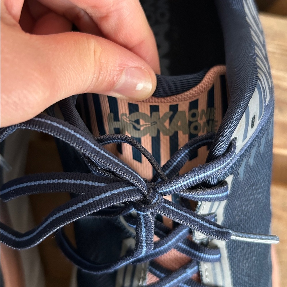 Hoka One One Bondi 6 in Mood Indigo, Dusty Pink Size 10.5 - Picture 9 of 9